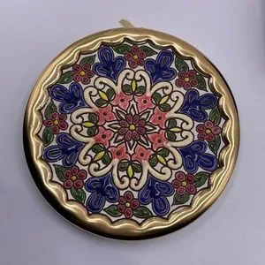 Cearco | Art | Cearco Ceramic Hand Painted 24k Gold Enamel Plate 